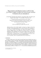 Magnetization and Magnetoresistance of Particulate Sr2FeMoO6 Samples Prepared via Sol-Gel Route and Heat Treatment in H2/Ar Atmospheres