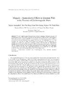 Magneto – thermoelectric Effects in Quantum Well in the Presence of Electromagnetic Wave