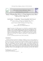 Study of Heating Rate Effect on Thermoluminescence Glow Curves of LiF: Mg, Cu, P