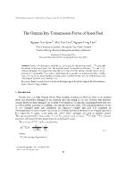 The Gamma Ray Transmission Factor of Spent Fuel