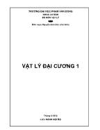 Vật lí đại cương 1 - Cơ học