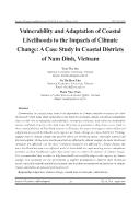 Vulnerability and Adaptation of Coastal Livelihoods to the Impacts of Climate Change: A Case Study in Coastal Districts of Nam Dinh, Vietnam