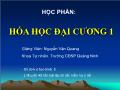 Bài giảng Hóa học đại cương 1 - Chương 1: Các khái niệm, định luật cơ bản - Nguyễn Văn Quang