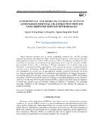 Experimental and modeling studies of Vietnam lemongrass essential oil extraction process using response surface methodology - Nguyen Trung Dung