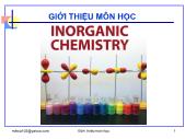 Giáo trình Inorganic Chemistry - Giới thiệu môn học