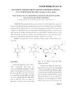 Hoạt tính ức chế Enzym α-Glucosidase và thành phần hóa học của cây huyết rồng hoa nhỏ, Satholobus Parviflorus (Roxb.) - Nguyễn Thị Thanh Mai