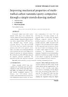 Improving mechanical properties of multiwalled carbon nanotube/epoxy composites through a simple stretch-Drawing method - Tran Huu Nam