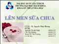 Lên men sữa chua - Nguyễn Thanh Ngân