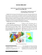 Phân tích các yếu tố thủy động lực biển khu vực đảo Phú Quý