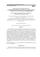 Radiation synthesis of silver nanoparticles/chitosan against Corynespora cassiicola causing leaf fall disease on rubber trees - Le Thi An Nhien