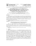 Sóng điều hòa bậc cao của phân tử CO2 từ phương pháp AB Initio và sử dụng vào việc thu nhận thông tin cấu trúc phân tử - Lê Thị Cẩm Tú