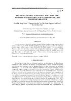 Synthesis, characterization and Cytotoxic activity of Pt (II) Complex of Camphor 4-Methyl Thiosemicarbazone - Phan Thi Hong Tuyet