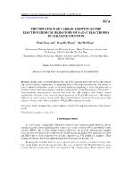 The influence of carbon additive on the electrochemical behaviors of Fe2O3/c electrodes in alkaline solution - Trinh Tuan Anh