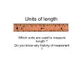 Units of length