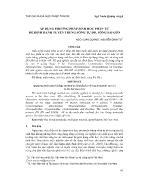 Áp dụng phương pháp sinh học phân tử để định danh tuyến trùng sống tự do, sông Sài Gòn