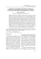 Assessment of the ability of mangroves to serve as accumulated carbon sinks in the plantations in Kim Dong commune, Kim Son district, Ninh Binh province, Vietnam