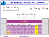 Bài giảng Hóa vô cơ A - Chương XIV: Các nguyên tố phân nhóm IB - Nguyễn Văn Hòa