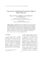 Characteristics and Rhodamine B Adsorption Ability of Modified Sepiolites
