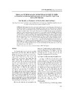 Hông số về tính đa dạng di truyền quần thể tự nhiên loài bách xanh (Calocedrus Macrolepis) ở Tây Nguyên, Việt Nam bằng chỉ thị ISSR