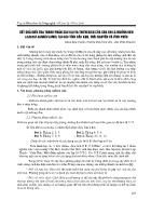 Kết quả điều tra thành phần sâu hại và thiên địch của sâu ăn lá muống đen(Cassia siamea Lamk) tại các tỉnh Bắc Kạn, Thái Nguyên và Vĩnh Phúc