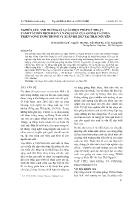 Nghiên cứu ảnh hưởng của các biện pháp kỹ thuật canh tác đến dịch hại và năng suất của giống cà chua triển vọng TN386 trong vụ xuân hè 2013 tại Thái Nguyên - Lê Thị Kiều Oanh