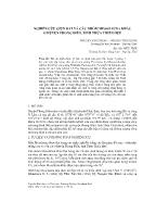 Nghiên cứu giun đất và các nhóm mesofauna khác ở huyện Phong Điền, tỉnh Thừa Thiên Huế - Nguyễn Văn Thuận