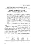 Phân tích biến động theo không gian và thời gian của các hệ sinh thái đất ngập nước ở vườn quốc gia Xuân Thủy, tỉnh Nam Định bằng kỹ thuật viễn thám và GIS