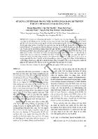 Sử dụng chỉ thị ISSR trong việc đánh giá đa dạng di truyền ở quần thể ba kích tại Quảng Ninh