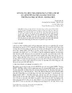 Kĩ năng tổ chức trò chơi đóng vai theo chủ đề của sinh viên ngành giáo dục Mầm non trường Đại học Sư phạm – Đại học Huế - Phạm Tiến Sỹ