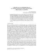 Liên kết đào tạo trình độ thạc sĩ của trường Đại học Sư phạm - Đại học Huế: thực trạng và giải pháp - Nguyễn Thị Châu