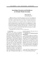 Socializing Education and Healthcare in Vietnam Market Economy - Nguyen Ngoc Ha