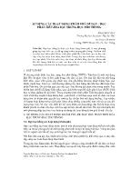 Sử dụng các hoạt động khám phá để dạy - Học phần tiến hóa bậc Trung học Phổ thông - Phan Đức Duy