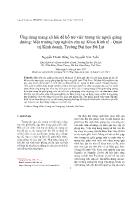 Ứng dụng mạng xã hội để hỗ trợ việc tương tác ngoài giảng đường: Một trường hợp nghiên cứu tại Khoa Kinh tế - Quản trị Kinh doanh, Trường Đại học Đà Lạt - Nguyễn Thanh Hồng Ân