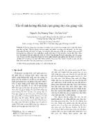 Yếu tố ảnh hưởng đến hiệu quả giảng dạy của giảng viên - Nguyễn Thị Phương Thảo