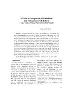 A Study of Integration of Buddhism and Vietnamese Folk Beliefs (A Case Study of Thang Nghiem Buddhist Temple) - Nguyen Thi Hien