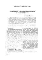 Acculturation of Traditional Cultural Symbols in Central Highlands - Nguyen Van Thang