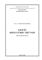 Bài giảng Lịch sử khảo cổ học Việt Nam - Lâm Thị Mỹ Dung