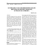 Cơ chế quản lý của làng Minh Hương chợ Lớn (một phân tích qua bản “khoán ước và tiểu sử các vị tiền bối”) - Trịnh Thị Lệ Hà