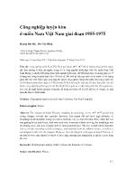 Công nghiệp luyện kim ở miền Nam Việt Nam giai đoạn 1955-1975 - Hoàng Hải Hà