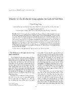 Dân tộc và vấn đề dân tộc trong nghiên cứu Lịch sử Việt Nam - Phạm Hồng Tung