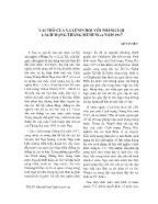 Vai trò của V.I.Lênin đối với thắng lợi cách mạng tháng mười Nga năm 1917 - Lê Văn yên