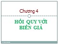 Bài giảng Kinh tế lượng - Chương 4: Hồi quy với biến giả - Trần Thị Tuấn Anh