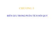 Bài giảng Kinh tế lượng - Chương 5: Biến giả trong phân tích hồi quy