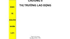 Bài giảng Kinh tế nguồn nhân lực - Chương 2: Thị trường lao động (Tiếp) - Trần Thị Thu Trang