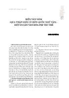 Biền văn Nôm (Qua Thập giới cô hồn quốc ngữ văn) - Một di sản văn hóa phi vật thể