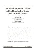 Cash transfers for the most vulnerable and poor elderly people in Vietnam: An Ex-Ante impact evaluation