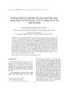 Đánh giá nghèo đa chiều theo tiếp cận sinh kế bền vững: Trường hợp tại hai xã Hang Kia và Pà Cò, huyện Mai Châu, tỉnh Hòa Bình