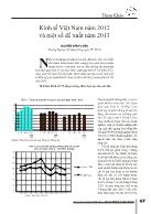 Kinh tế Việt Nam năm 2012 và một số đề xuất năm 2013