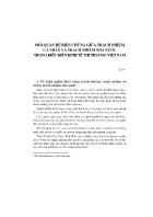 Mối quan hệ biện chứng giữa trách nhiệm cá nhân và trách nhiệm nhà nước trong điều kiện kinh tế thị trường Việt Nam