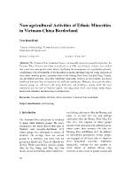 Non-agricultural activities of ethnic minorities in Vietnam-China borderland